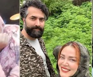 بهاره رهنما و حاجی روز تعطیل "روی یونجه ها" اونم بدون دختراشون!