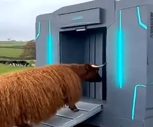 دامداری نوین؛ گاو رو برا شب دامادیش هلو کردن