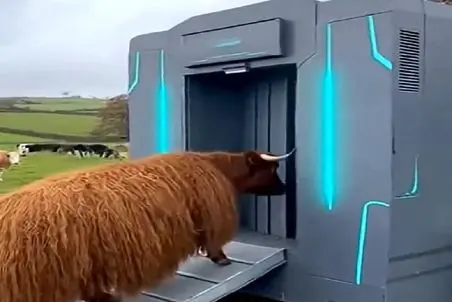 دامداری نوین؛ گاو رو برا شب دامادیش هلو کردن