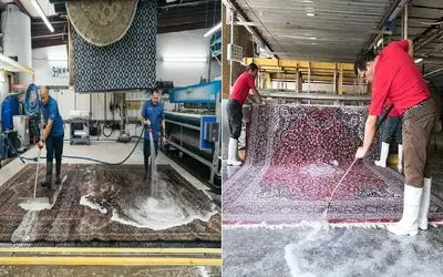 بهترین قالیشویی ها در تهران/ مجهز به دستگاه های پیشرفته که تو نیم ساعت فرشو خشک میکنن