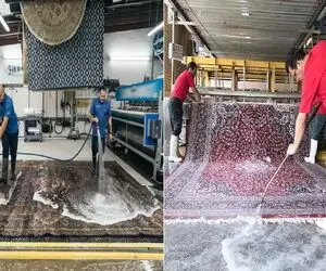 بهترین قالیشویی ها در تهران/ مجهز به دستگاه های پیشرفته که تو نیم ساعت فرشو خشک میکنن