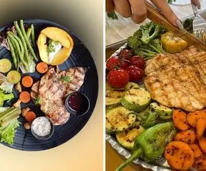 طرز تهیه بشقاب مرغ و سبزیجات / یه وعده عالی رژیمی و خوشمزه واسه سالم خورا