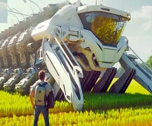 کشاورزی بدیع؛ با تجهیزات به روز و ربات کشاورز زمین 100 هکتاری رو تو 10 ثانیه میکاره