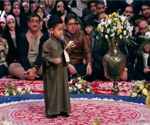 صدای بهشتی؛ مینی مداح نیم مثقالی میگه برای عشقش کف بزنن گل لیلا علی میخونه درحد طاهری