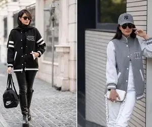 استایل با ژاکت بیسبالی؛ کی فکرشو میکرد یه ژاکت قدیمی و مردونه ترند بشه اونم زنونه!
