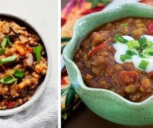 طرز تهیه خوراک عدس و بادمجون / خوشمزه ترین و مقوی ترین غذا واسه شام امشب