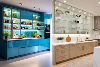 انواع کابینت شیشه ای با آخرین طراحی های مدرن؛ نمایی متفاوت برای خانه ای پر سلیقه