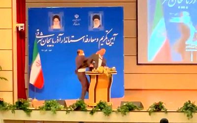 (ویدئو) علیزاده که به استاندار آذربایجان شرقی سیلی زد کیست؟