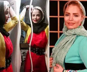 "سپیده خداوردی" ایران و اروپا رو قاطی کرده؛ خانوم چه دامن قرمزی هم پاشه!