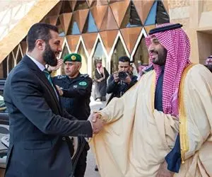 جولانی در ریاض با محمد بن سلمان دیدار کرد + جزئیات