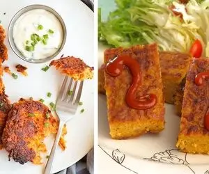 طرز تهیه کوکو هویج خوشمزه / چقدر کوکو سبزی و کوکو سیب زمینی؟ کوکوی جدید امتحان کن