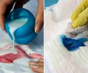 آسون ترین راهیه که دیدم دهنم وا موند / میگی چی؟ واسه از بین بردن جوهر خودکار از لباس