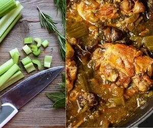 این بار خورشت کرفس با مرغ رو اینجوری بپز/ لعاب دار و خوشمزه همراه با فوت و فن پخت