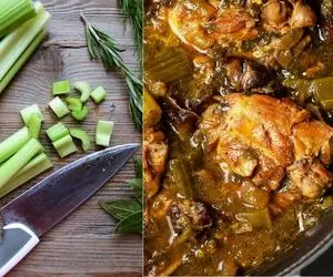 این بار خورشت کرفس با مرغ رو اینجوری بپز/ لعاب دار و خوشمزه همراه با فوت و فن پخت