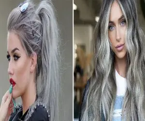 رنگ موی دودی جدید برای سال نو 1404/ با این رنگ مو کل همه دخترای فامیل رو بخوابون 