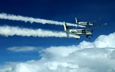 به پرواز آمدن هواپیمای بارورسازی ابرها