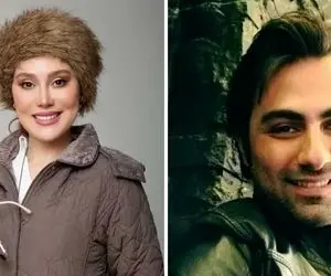 فاصله سنی عجیب بابک انصاری با آرام و زندگینامه؛ همسر گرامی ریش سفید کرد و زنش بوتاکس