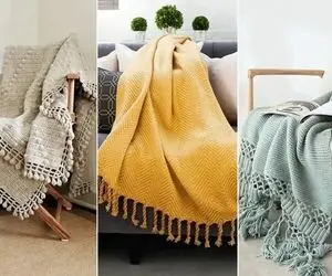 مدل های شال مبل شیک؛ ایده هایی برای دکوراسیون گرم و دلنشین با رنگ های آرامش بخش