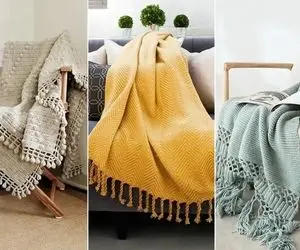 مدل های شال مبل شیک؛ ایده هایی برای دکوراسیون گرم و دلنشین با رنگ های آرامش بخش