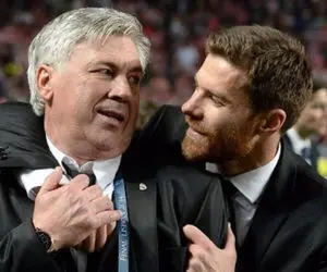 (عکس) تبریک خاص آنچلوتی به ژابی آلونسو بابت قهرمانی در بوندسلیگا