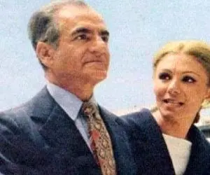 سفر به ایام قدیم؛ فرح دیبا خوشیفته با لباس پلنگی کنار استخر