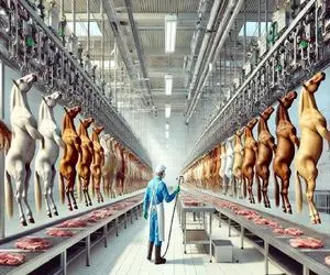 فرآوری اسب؛ اسب های خوش رنگ و لعاب مسلول رو با قداره مثله کرد فرستاد سلاخخونه