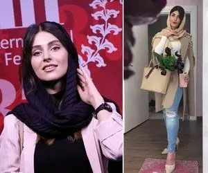 وقتی بندای پاشنه بلند لاله مرزبان تا گلوش داره میرسه؛ ترند دهه شصت پوشید شد بالیوودی!