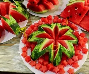 ایده های خلاقانه؛ چند مدل برش شیک و جذاب هندوانه برای شب یلدا