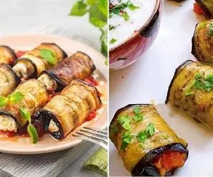 طرز تهیه رول بادمجان و کدو مجلسی / یک غذای خوشمزه که برای مهمونی هم عالیه
