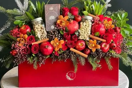 ایده های خلاقانه؛ دیزاین سبد میوه واسه یلدایی بردن خونه تازه عروس