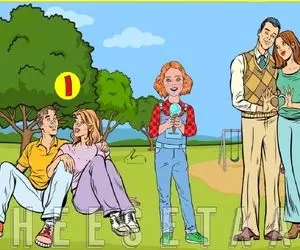 هوش تصویری؛ اگه فکرمیکنی باهوش ترینی بگو کدومشون زن و شوهر واقعین و پدر و مادر  دختر بچه؟