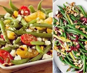 طرز تهیه سالاد لوبیا سبز / یه سالاد ساده و خوشمزه که راحت و سریع آماده میشه