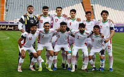 توقف تیم ملی فوتبال امید ایران در مصاف با قطر