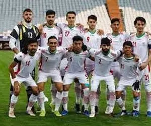 توقف تیم ملی فوتبال امید ایران در مصاف با قطر