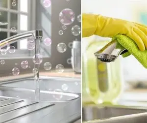 ترفندای ساده برای برق انداختن سینک ظرفشویی / اینجوری سینکت برق بزنه یه کدبانوی خفنی!