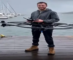 فناوری خلاقانه؛ ااا مرد با این اختراع پرواز میکنه تازه کنترلم دست خودشه