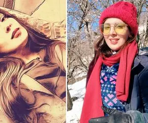 سیسِ لاکچری "لیلا بلوکات" با تیپ زمستونی؛ خانومی سرده گردن باز و بلورتو بپوشون!