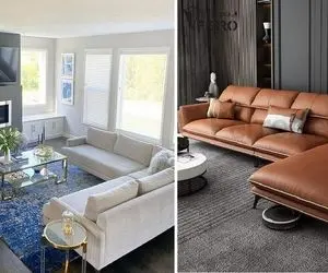 مدرن ترین طراحی های مبلمان L؛ از سبک های پایه ظریف تا جنس پارچه و نوع چیدمان مبل