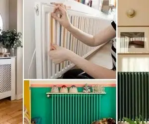 ترفند هاید کردن شوفاژ قدیمی؛ زیباسازی رادیاتور رنگو رو رفته و مرمت دکوراسیون خونه
