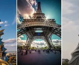 6 معمار برجسته دنیا برای برج ایفل همزاد طراحی کردن؛ ازدواج زن با آسمان خراش پاریس