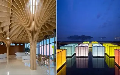 شاهکار معماری؛ شناور در قلب هیروشیما / موزه‌ای با حمام و اتاق خواب!