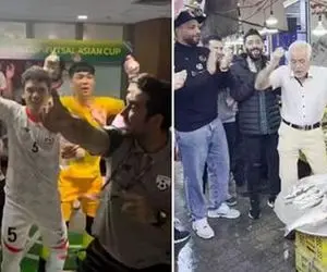 شادی‌های کوچک؛ رقص و همخونی تیم ملی افغانستانی با آهنگ صادق بوقی