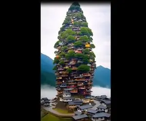 زیباترین مکان‌های روی زمین؛ یه آپارتمان درختی ساختن شبیه گنبد شده