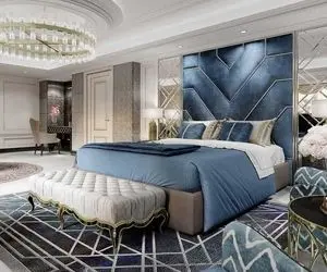 معماری خلاقانه؛ طراحی اتاق خواب  ۳.۸ در ۳.1 واسه خانوم ایرانی/تخت و میز توالت و کنسول