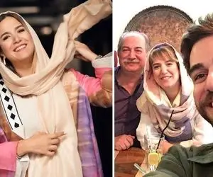 ستاره پسیانی با همکار مورد علاقش در جزیره لولو / بیوگرافی و ازدواج با مرد زشت قد بلند