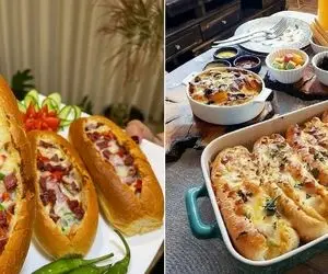 طرز تهیه باگت شکم پر؛ سه سوووته با موادی که تو خونه داری یه غذای خوشمزه درست کن