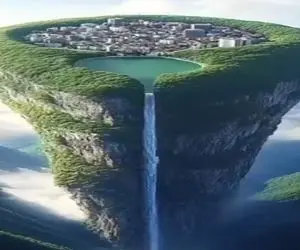 معماری خلاقانه؛ شهر ساختن بالا صخره بین زمین و هوا دور تا دورش جنگله مردمش محاصره شدن