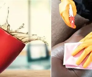 ترفندای خونگی واسه رهایی از لکه آب رو مبل؛ با سه حرکت مبلتو از این رو به اون رو کن!