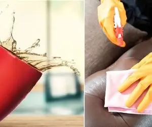 ترفندای خونگی واسه رهایی از لکه آب رو مبل؛ با سه حرکت مبلتو از این رو به اون رو کن!