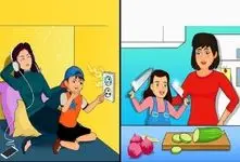 بازی فکری؛ باید 1010 از 100000 باشی تا بتونی مادر بد سرپرست رو تشخیص بدی